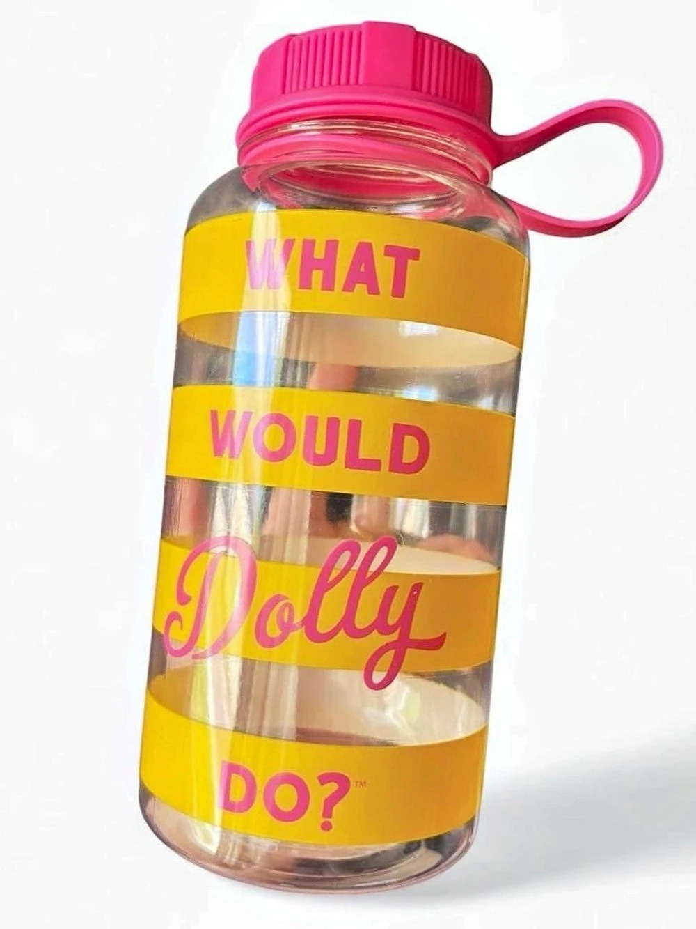 official dolly parton ‘what would dolly do’ retro wide mouth water bottle